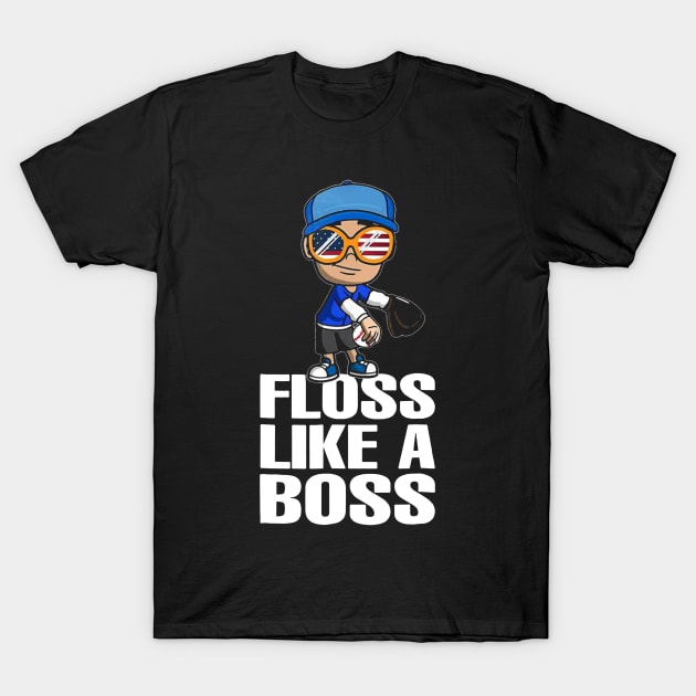 Floss Like A Boss Baseball Flossing T-Shirt by Vigo